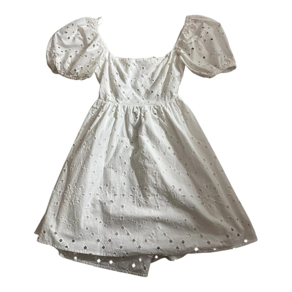Zara White Eyelet Dress